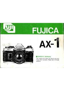 Fujifilm AX 1 manual. Camera Instructions.